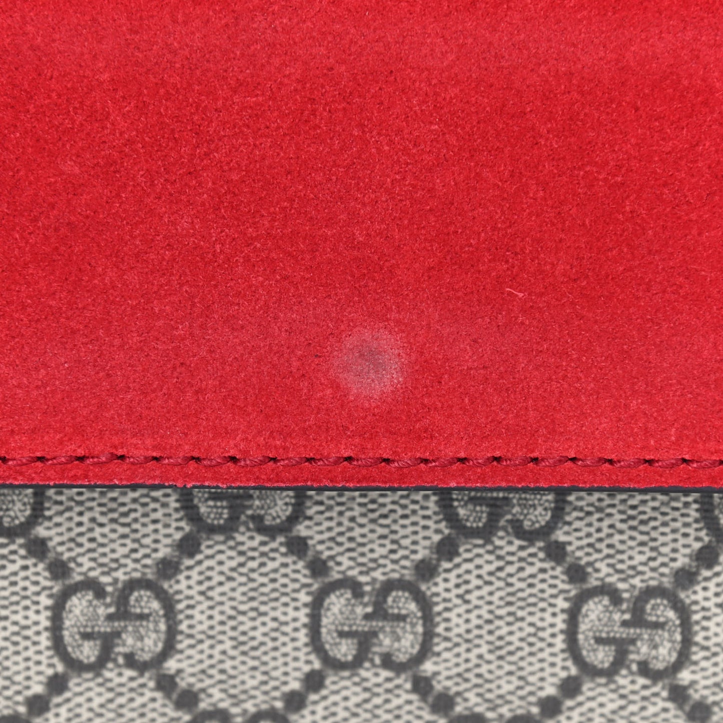 GG Supreme Monogram Small Dionysus Shoulder Bag Red