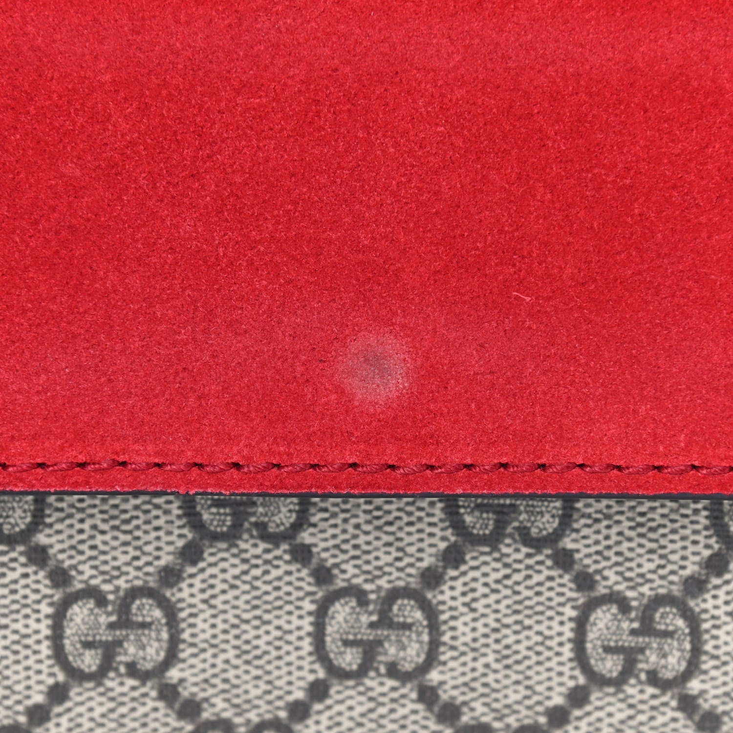 Gucci GG Supreme Monogram Small Dionysus Shoulder Bag Red 9 of 13