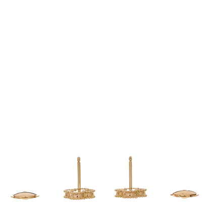 Van Cleef & Arpels 18K Yellow Gold Black Onyx Sweet Alhambra Earrings 3 of 5