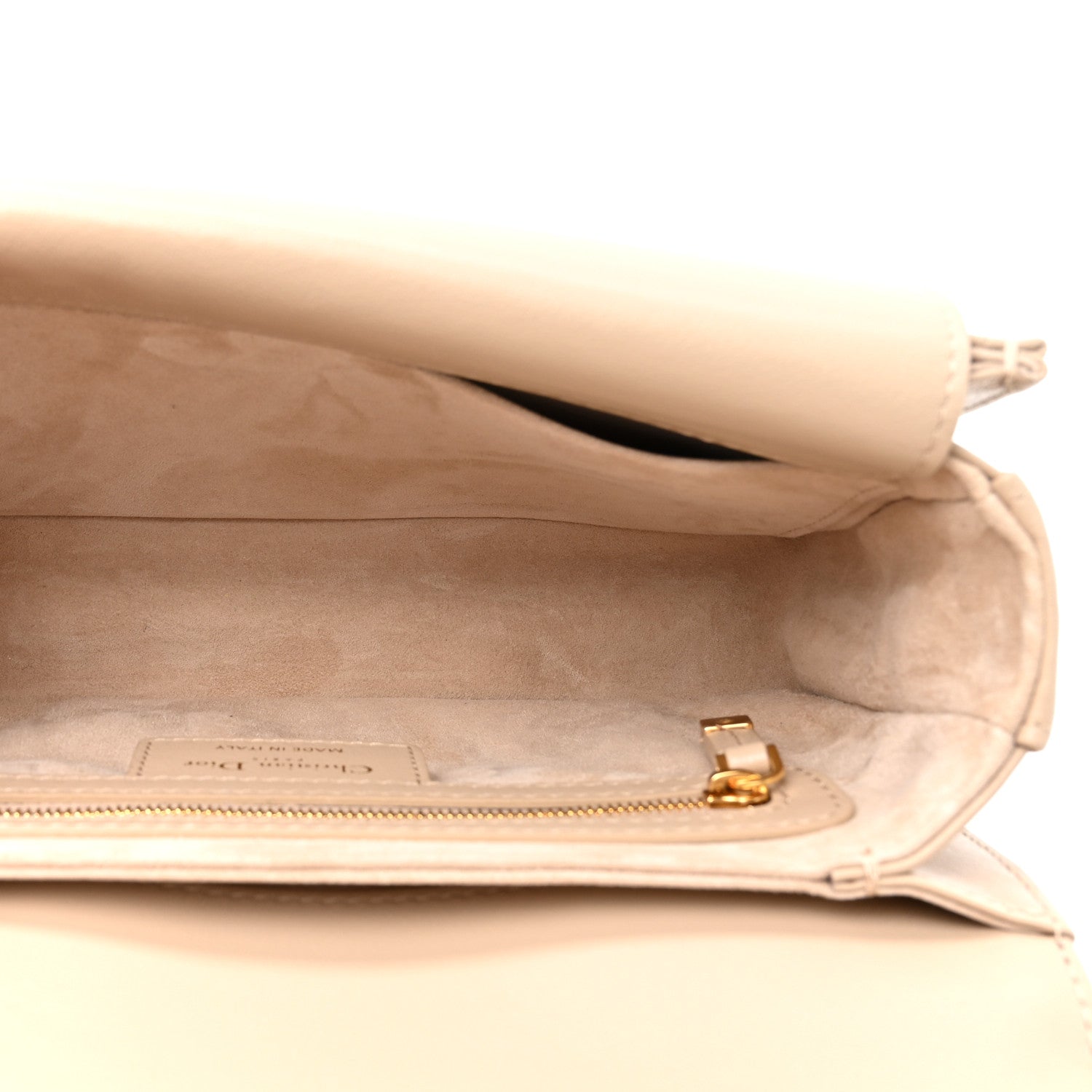 Christian Dior Lambskin Cannage Small Jolie Top Handle Bag Powder Beige Latte 6 of 11
