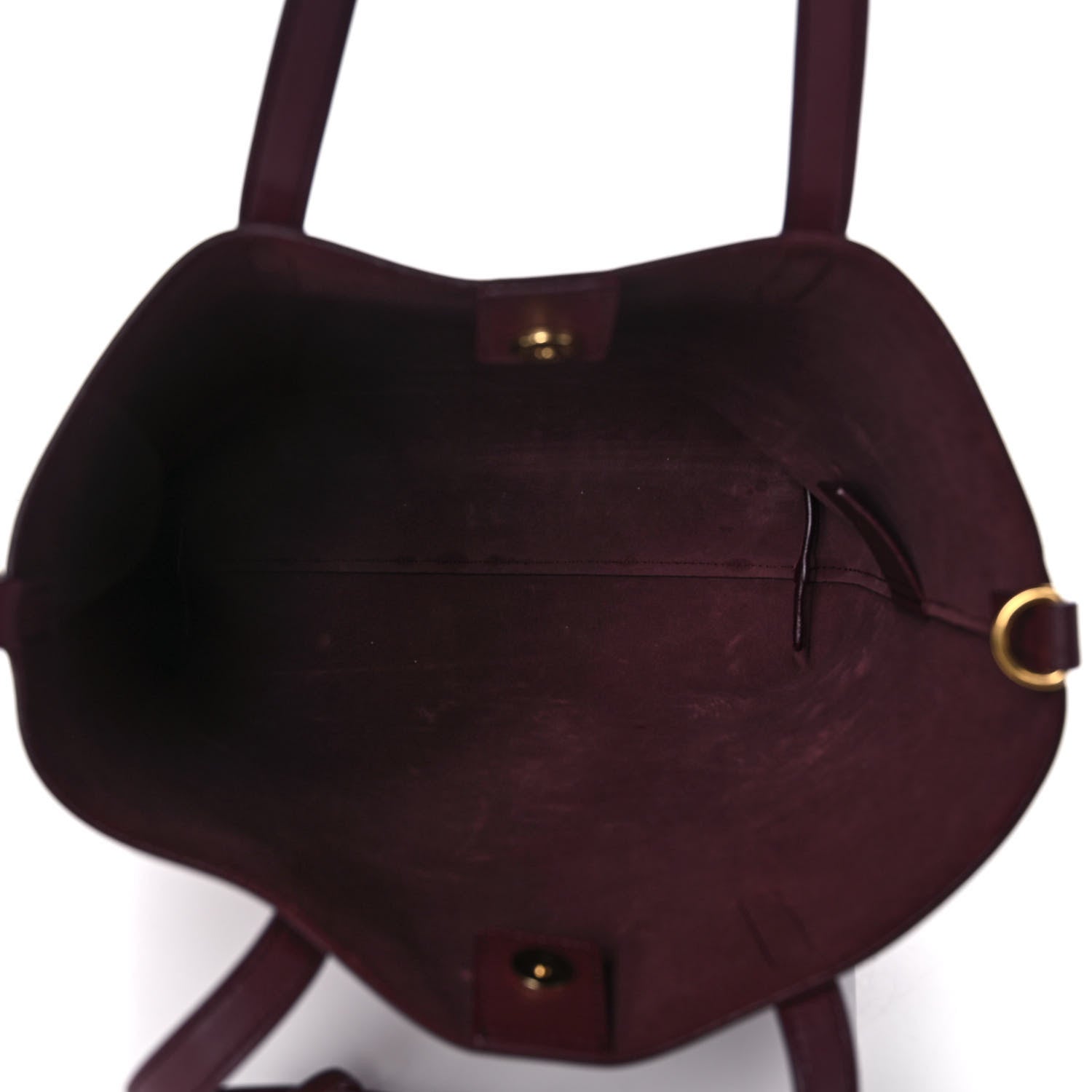 Saint Laurent Calfskin Toy Shopping Tote Dark Red 5 of 9