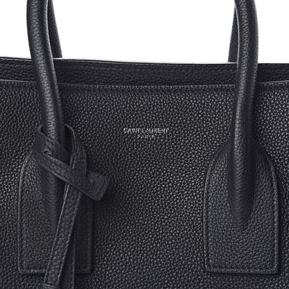 Saint Laurent Grained Calfskin Small Supple Sac De Jour Black 5 of 11