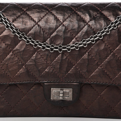Chanel Metallic Aged Calfskin Quilted 2.55 Reissue 226 Flap Dark Copper 10 of 12