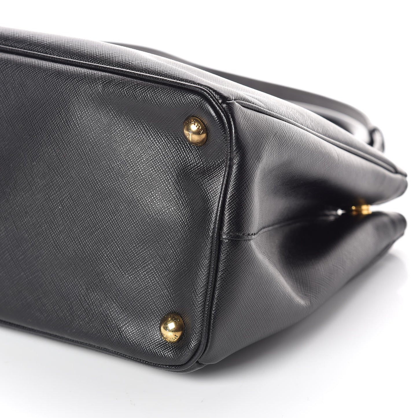 Saffiano Small Galleria Double Zip Tote Black