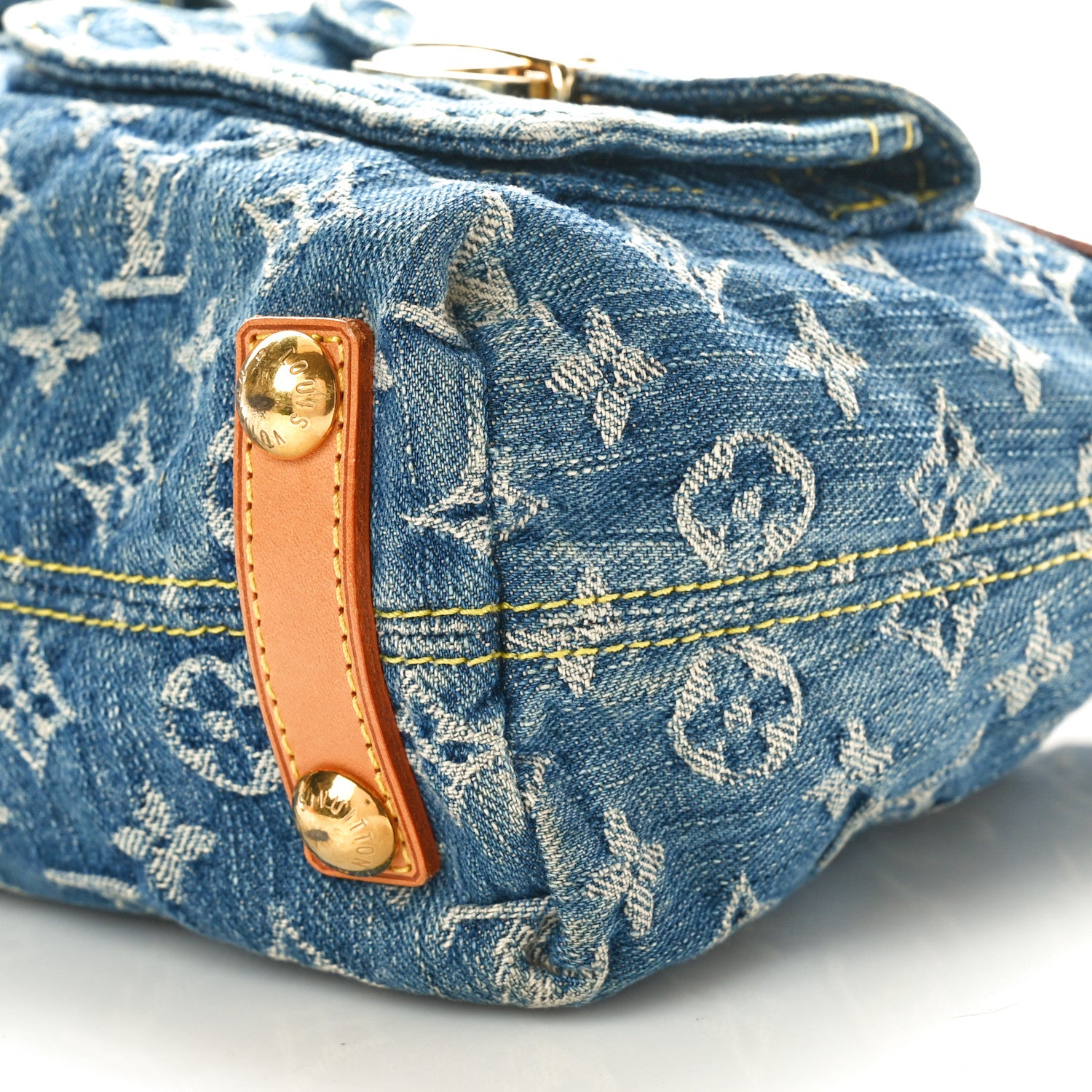 Louis Vuitton Monogram Denim Baggy PM Blue 9 of 13