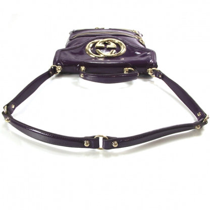 Gucci Patent Britt Messenger Bag Purple 6 of 11