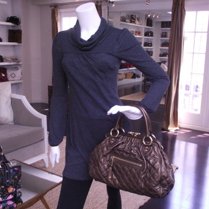 Marc Jacobs Quilted Leather Stam Bronze 2 of 11