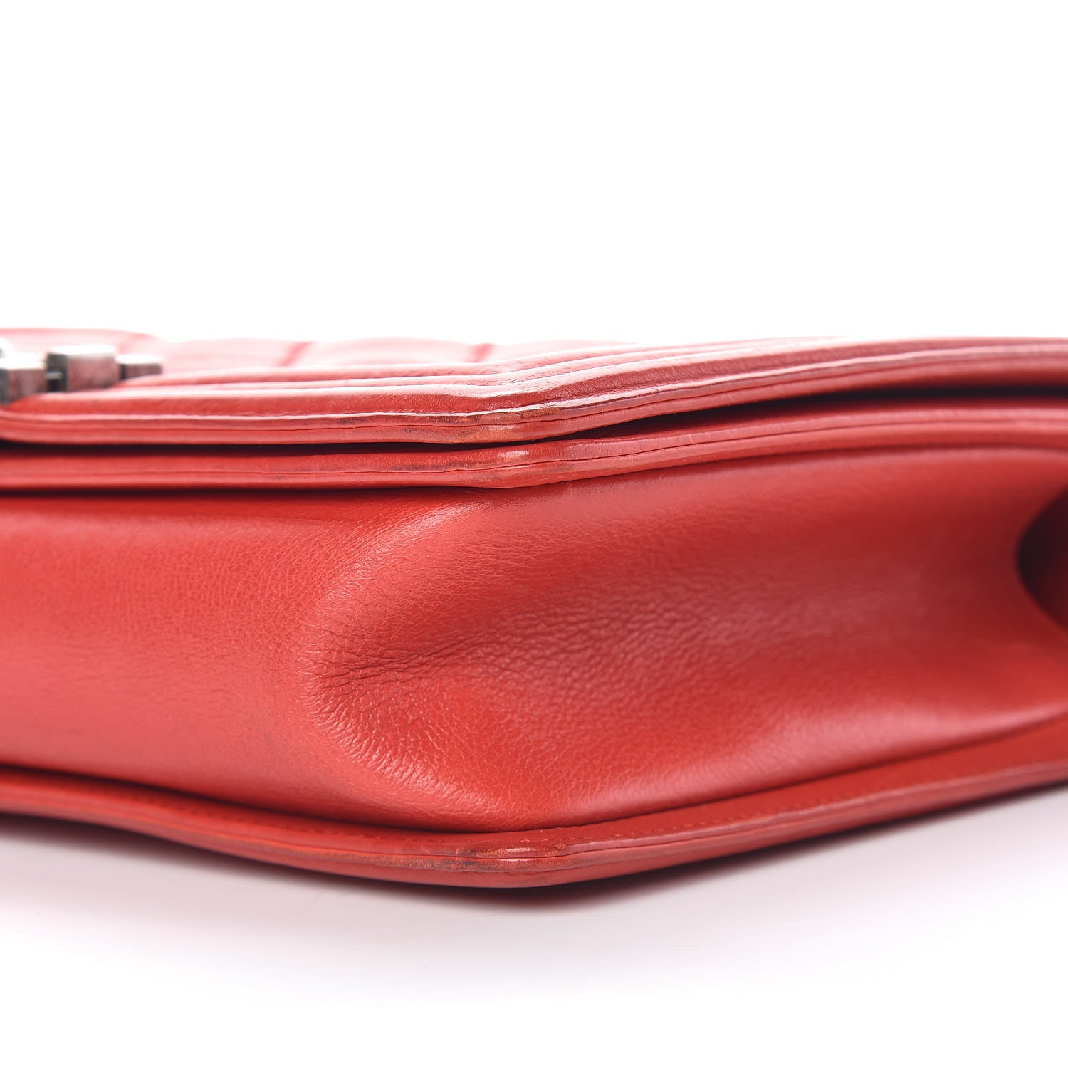 Chanel Calfskin Double Stitch New Medium Boy Flap Red 19 of 24
