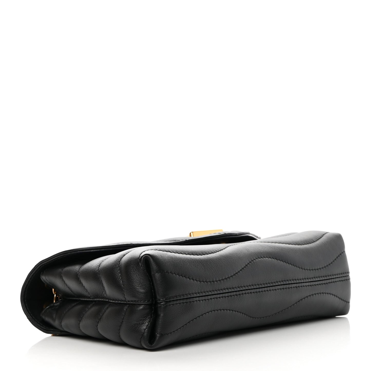 Calfskin LV New Wave Chain Bag Black
