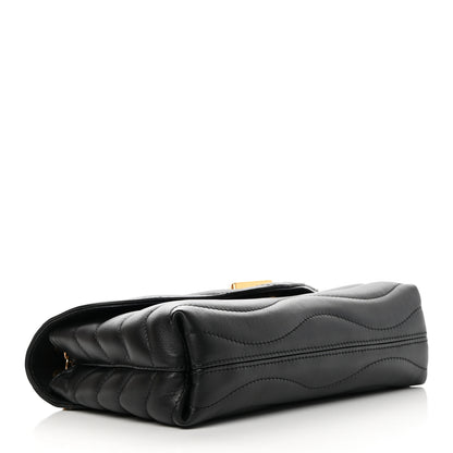 Louis Vuitton Calfskin LV New Wave Chain Bag Black 5 of 13