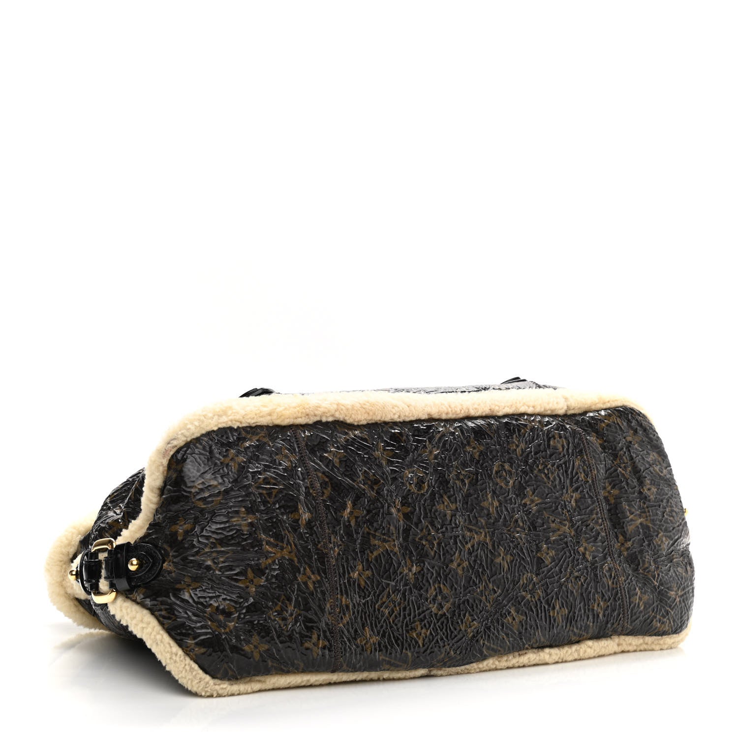 Louis Vuitton Patent Monogram Shearling Sac Thunder 4 of 15