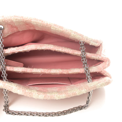 Chanel Tweed Quilted Small Just Mademoiselle Bowling Bag Pink White 5 of 12