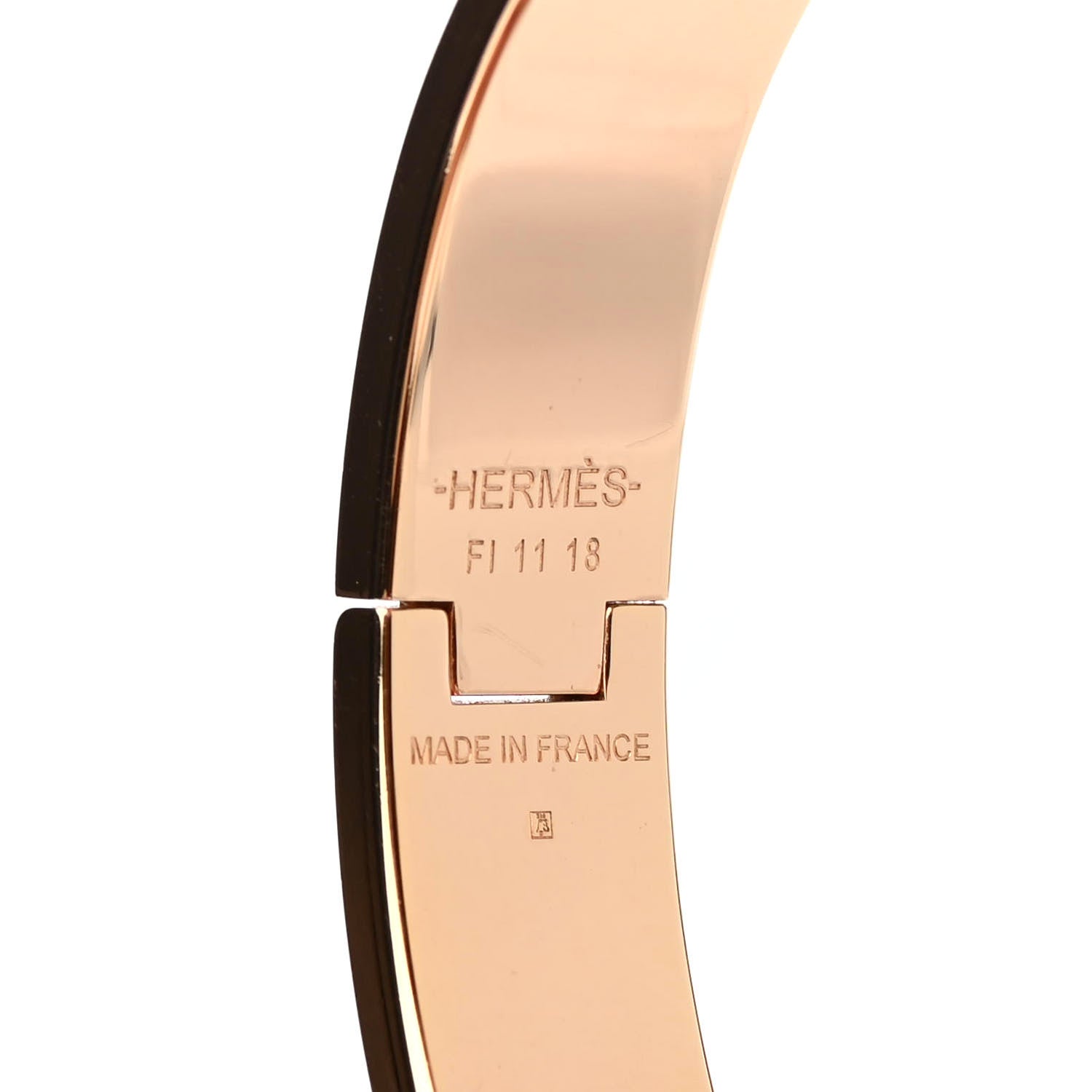 Hermes Enamel Narrow Clic Clac H Bracelet PM White 3 of 3