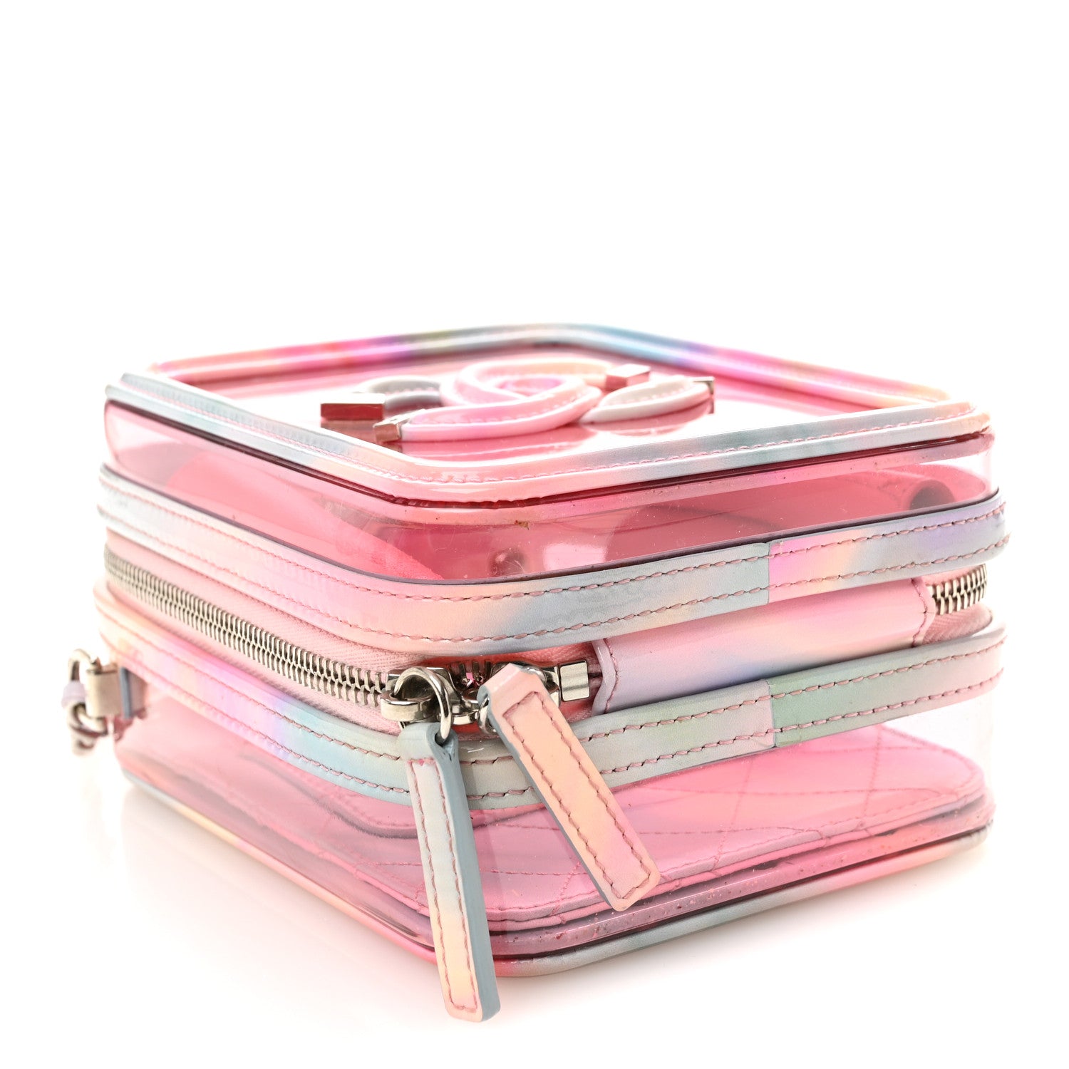 Chanel PVC Patent Calfskin Patent Lambskin Vertical Vanity Case