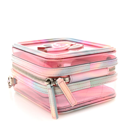 Chanel PVC Patent Calfskin Patent Lambskin Vertical Vanity Case Pink 4 of 11