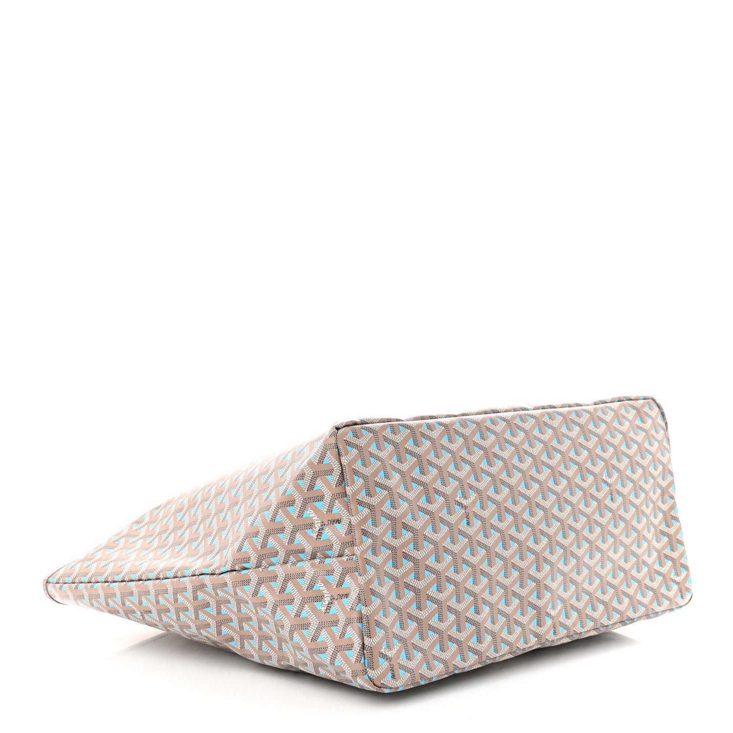 Goyard Goyardine Saint Louis Claire Voie GM Grege Turquoise 5 of 12