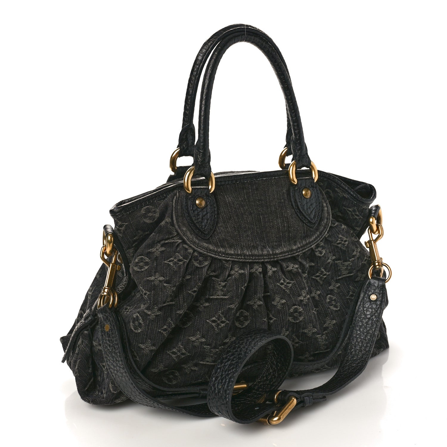 Louis Vuitton Denim Neo Cabby MM Black 3 of 11