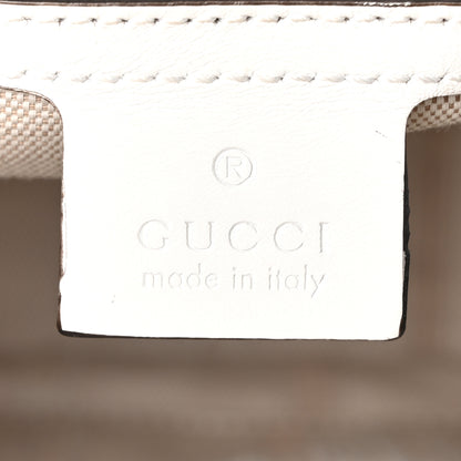 Gucci Calfskin Diamante Small Top Handle Bag White 6 of 10