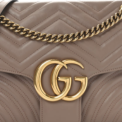 Gucci Calfskin Matelasse Medium GG Marmont Shoulder Bag Porcelain Rose 8 of 10