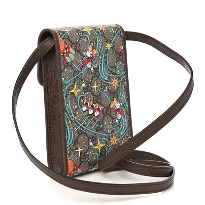 Gucci X DISNEY GG Supreme Monogram Donald Duck Mini Interlocking G Crossbody Bag Beige Multicolor New Acero 3 of 10