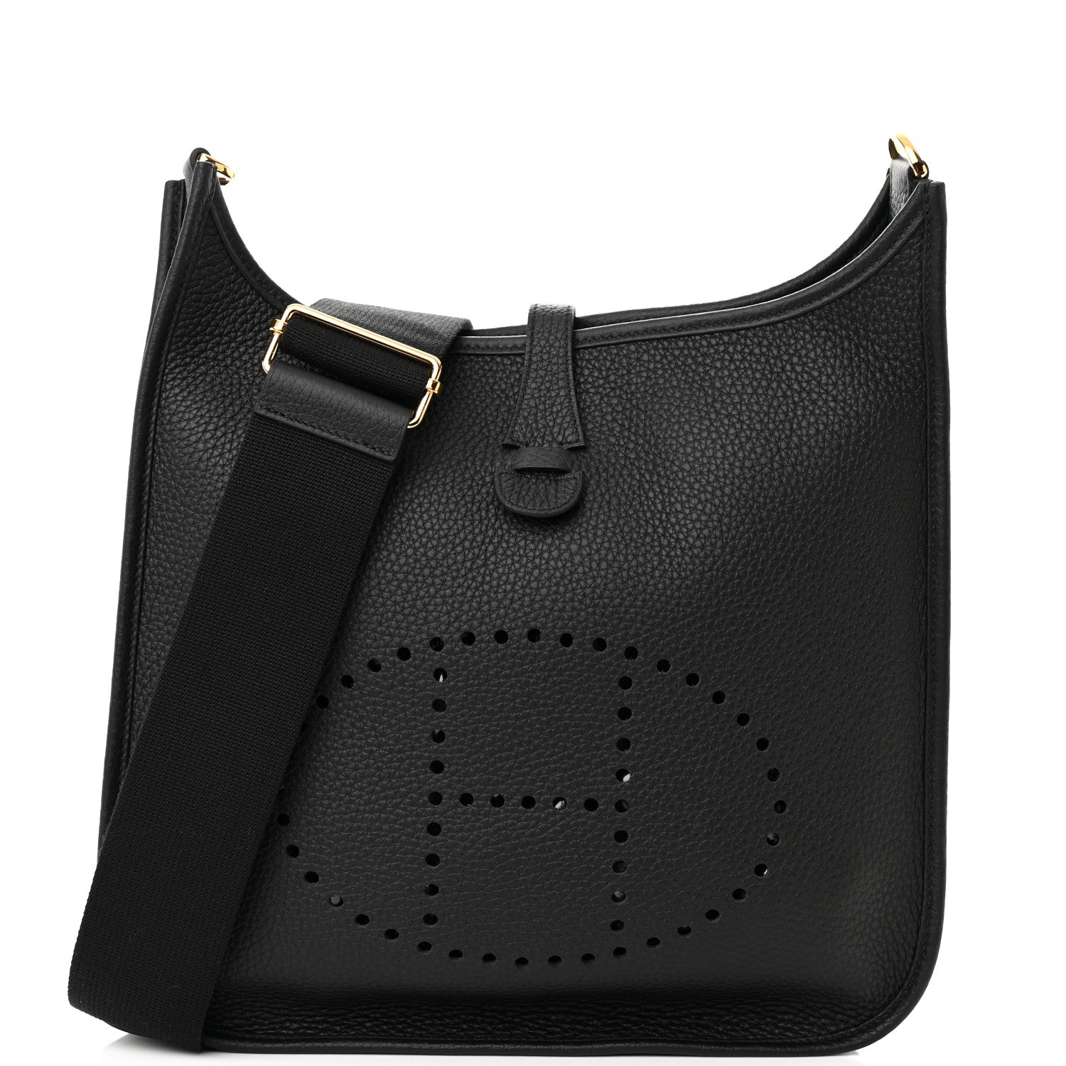 Hermes Taurillon Clemence Evelyne III PM Black 1 of 10