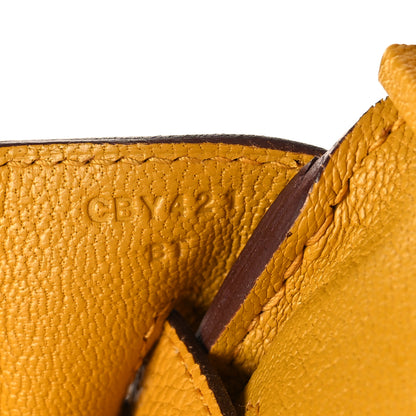 Hermes Togo BIRKIN 30 Jaune Ambre 7 of 12
