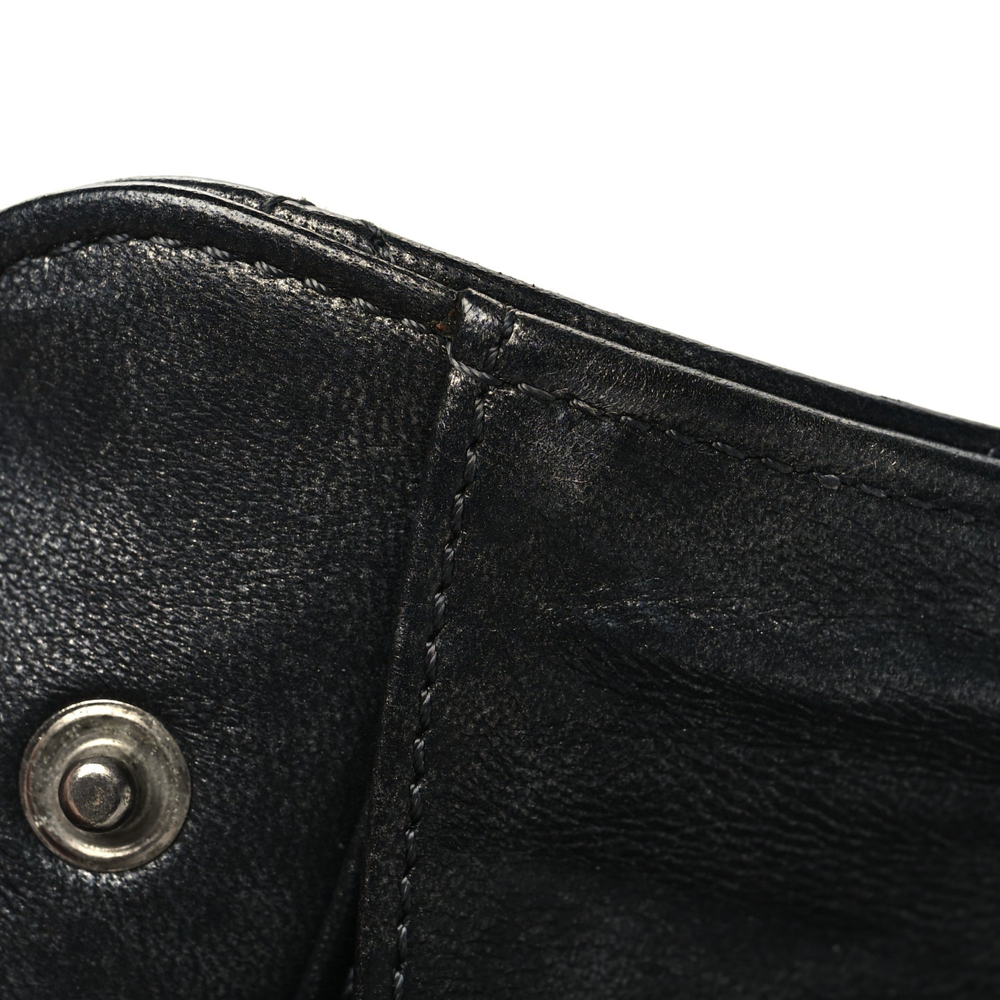Calfskin Quilted Chain CC Chain Clutch Argent Fonce