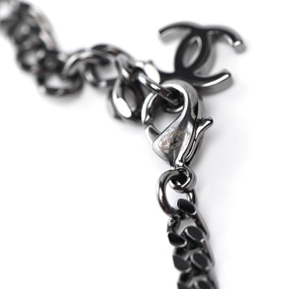 Chanel Crystal CC Chain Bracelet Silver 3 of 3
