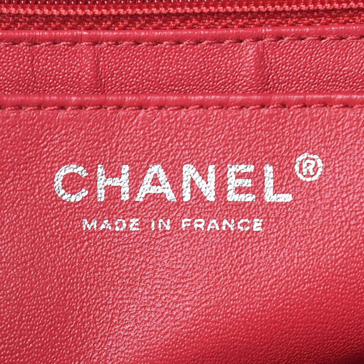 Chanel Washed Caviar Quilted Maxi Single Flap Fuchsia 8 of 9