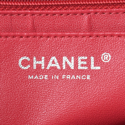 Chanel Washed Caviar Quilted Maxi Single Flap Fuchsia 8 of 9