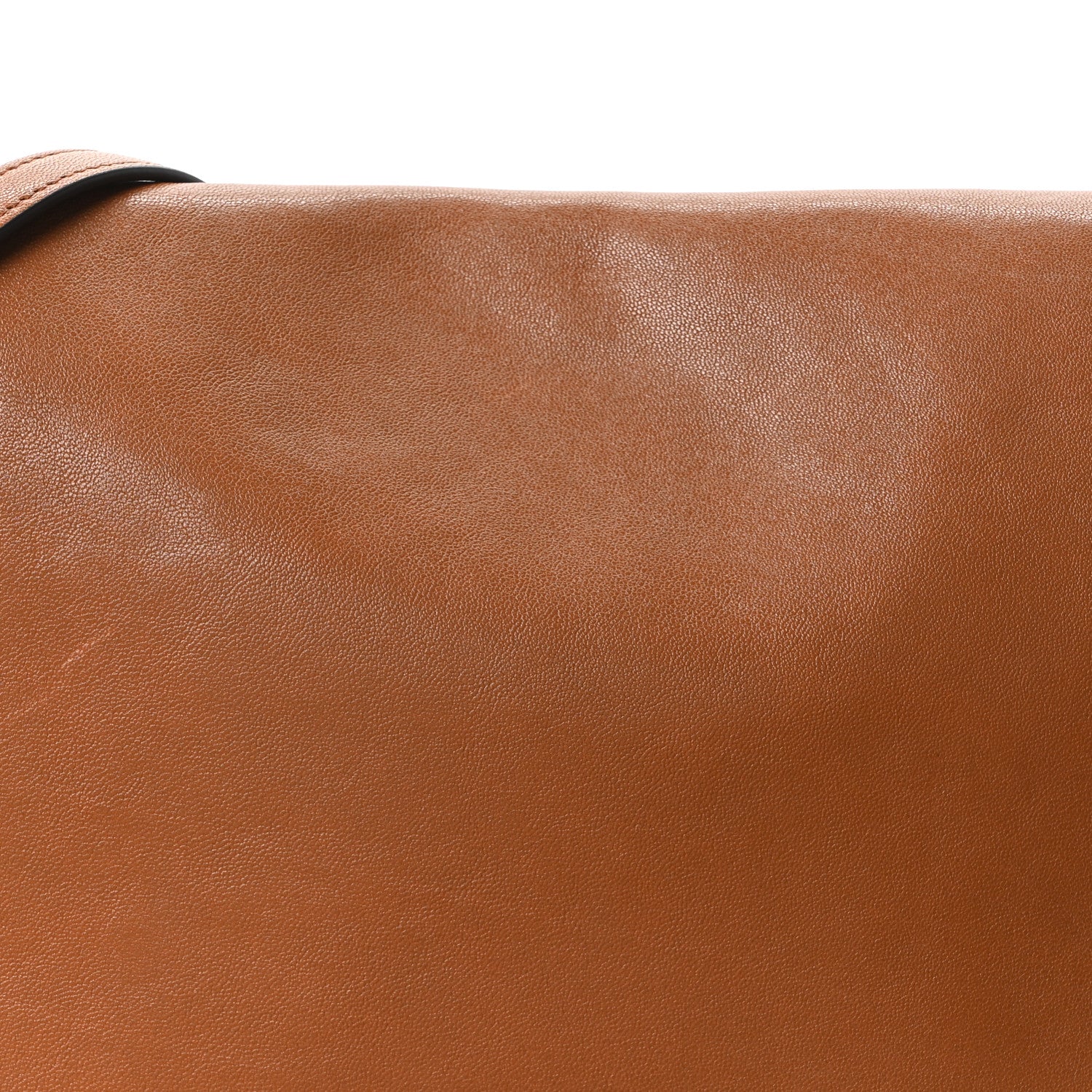 Celine Shiny Lambskin Soft Triomphe Besace Bag Soft Tan 7 of 9