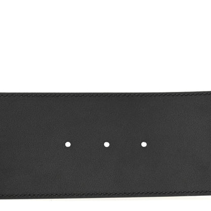 Gucci Moon Calfskin Pearl Double G 70mm Belt 80 32 Black Cream 4 of 7