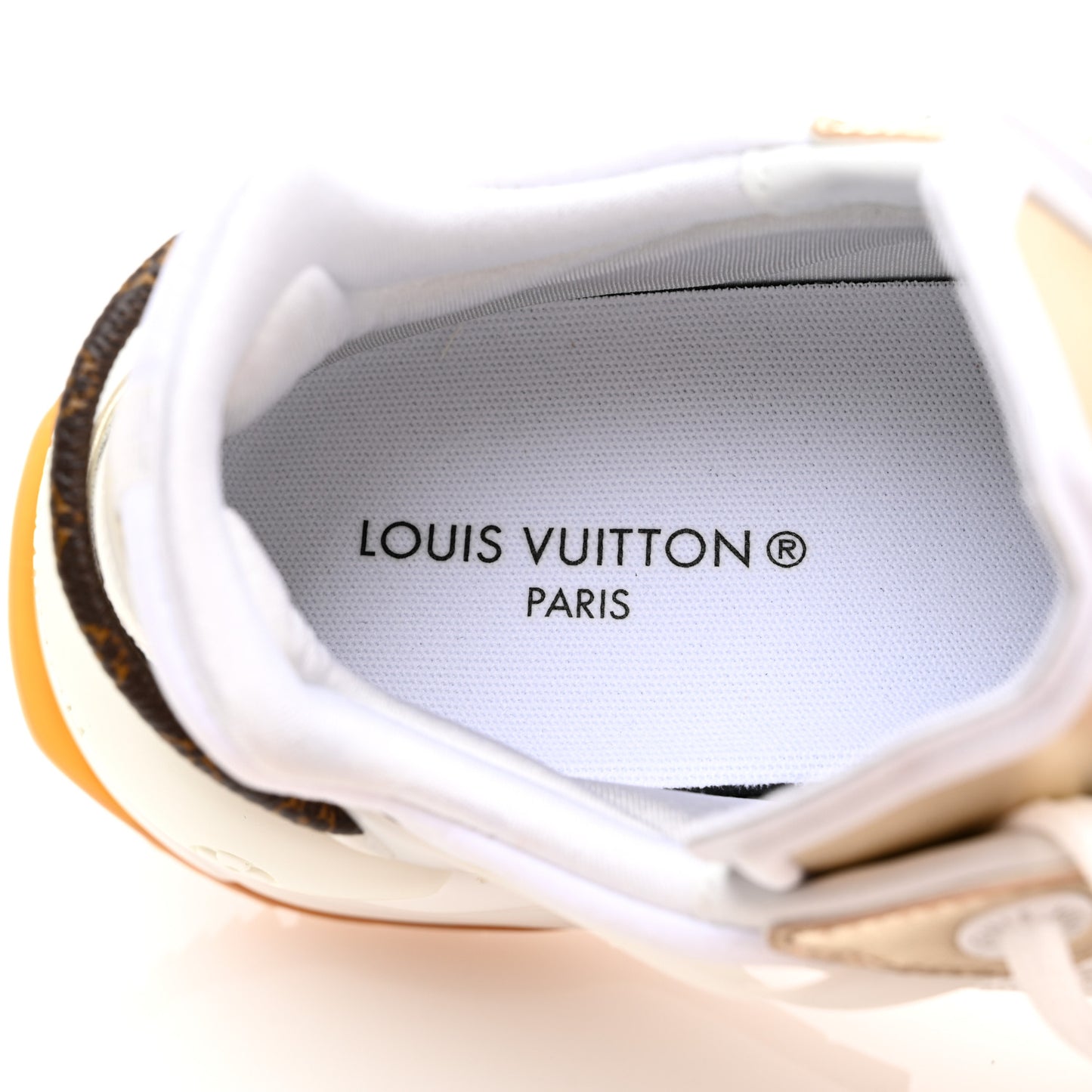 Monogram Calfskin Run 55 Sneakers 36 White