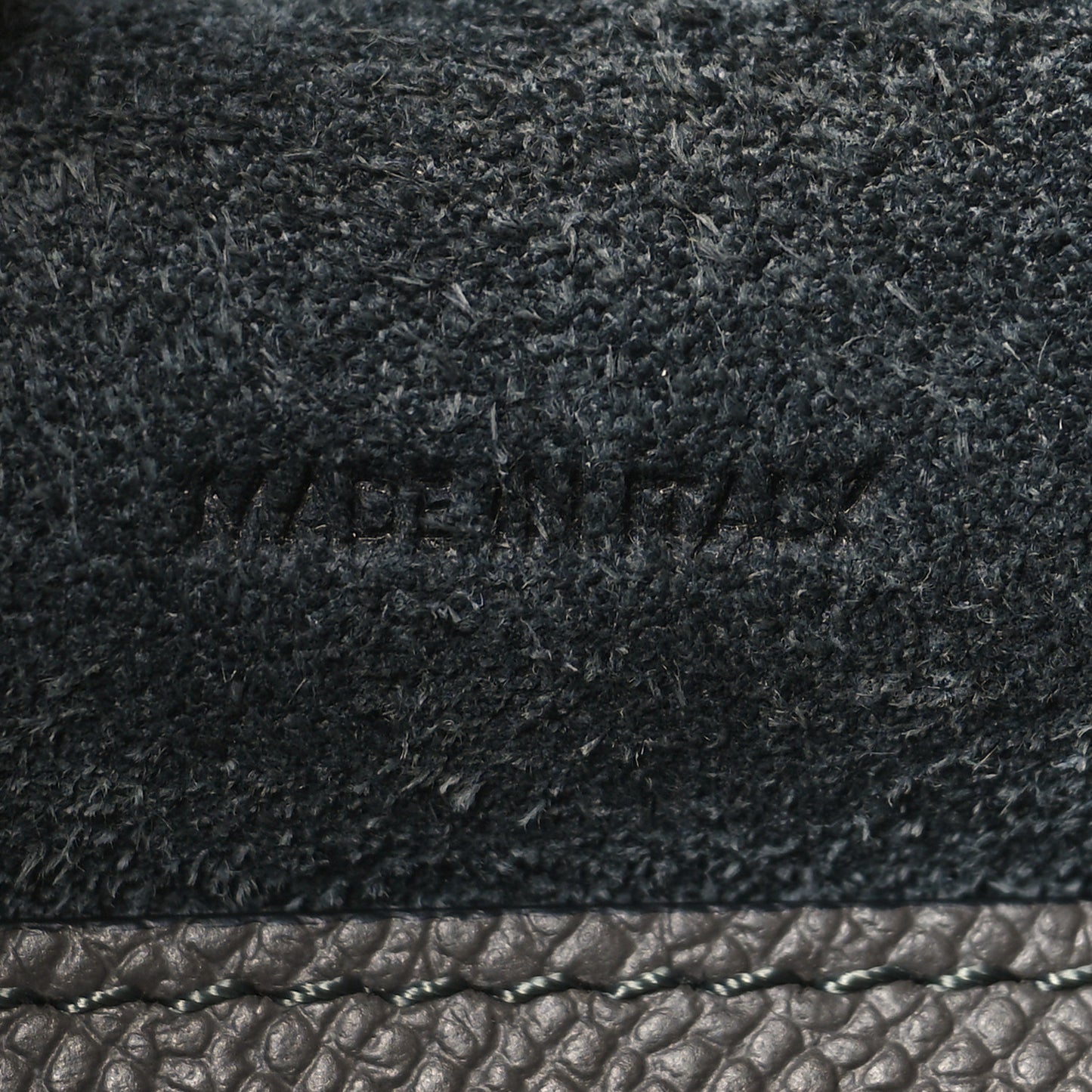 Grained Calfskin Micro Belt Bag Grey