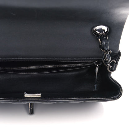Chanel Lambskin Quilted Mini Rectangular Flap So Black 5 of 13