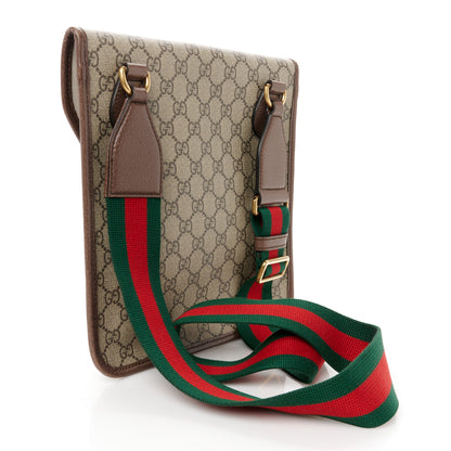 Gucci GG Supreme Monogram Web Medium Neo Vintage Flap Messenger Bag Beige New Acero 3 of 10