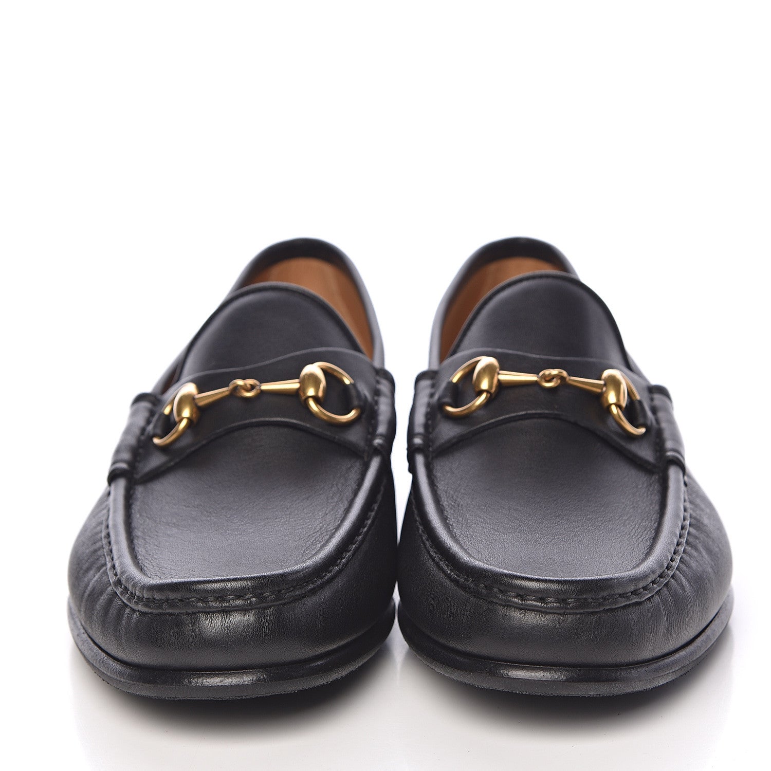 Gucci Calfskin Miro Soft Mens Horsebit Loafers 8.5 Black 2 of 9