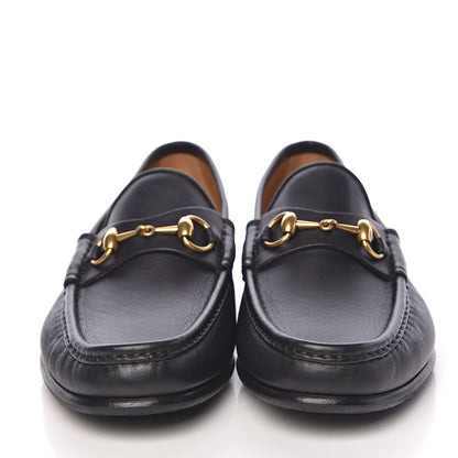 Gucci Calfskin Miro Soft Mens Horsebit Loafers 8.5 Black 2 of 9