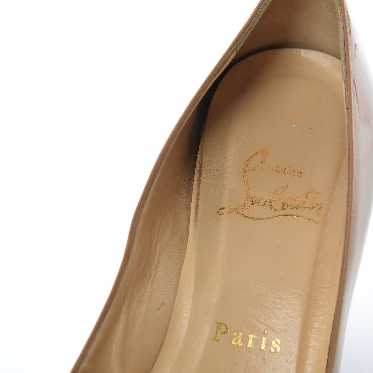 Christian Louboutin Patent Simple 70 Pumps 36.5 Nude 15 of 26