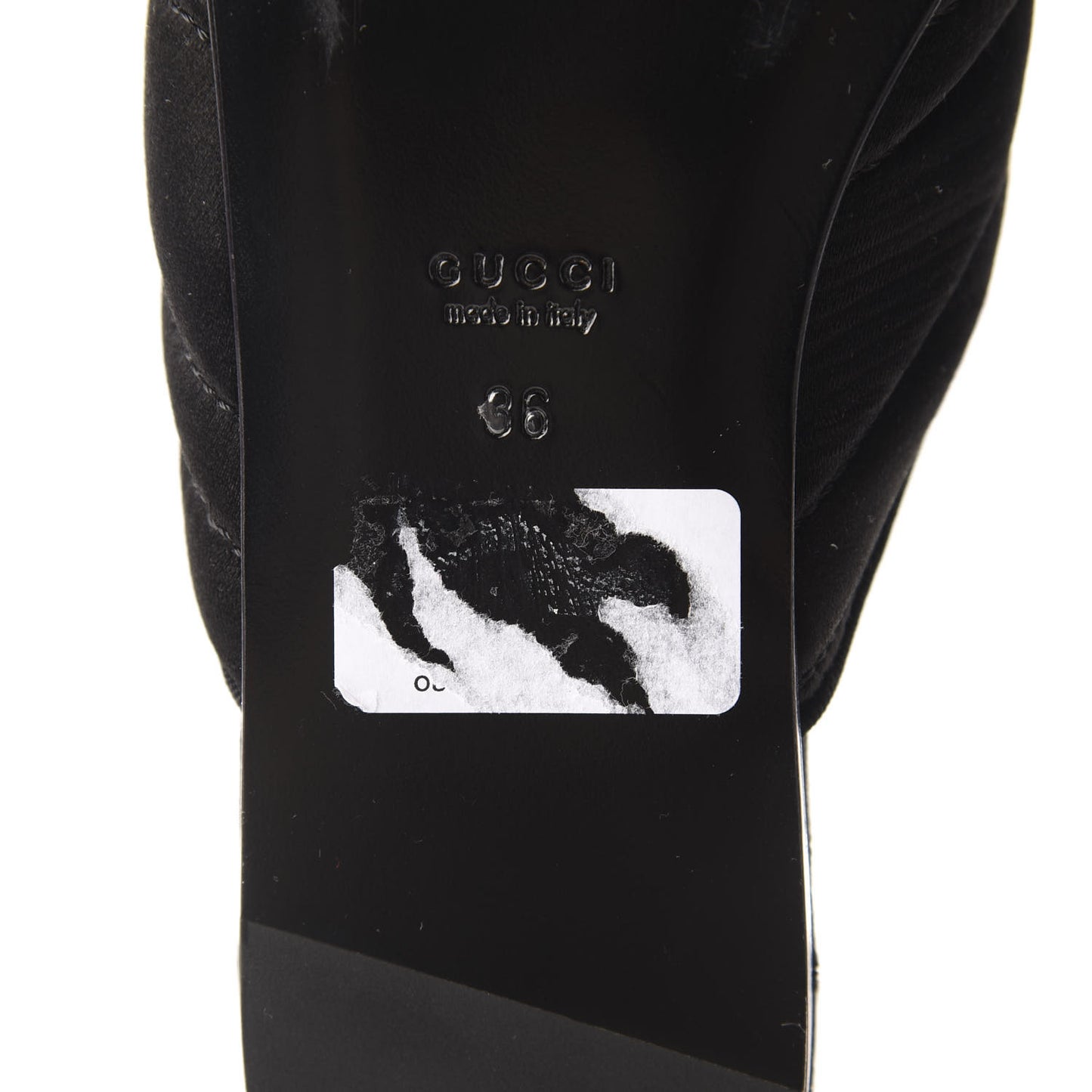 Satin Embroidered Heart and Dagger Slippers 36 Black