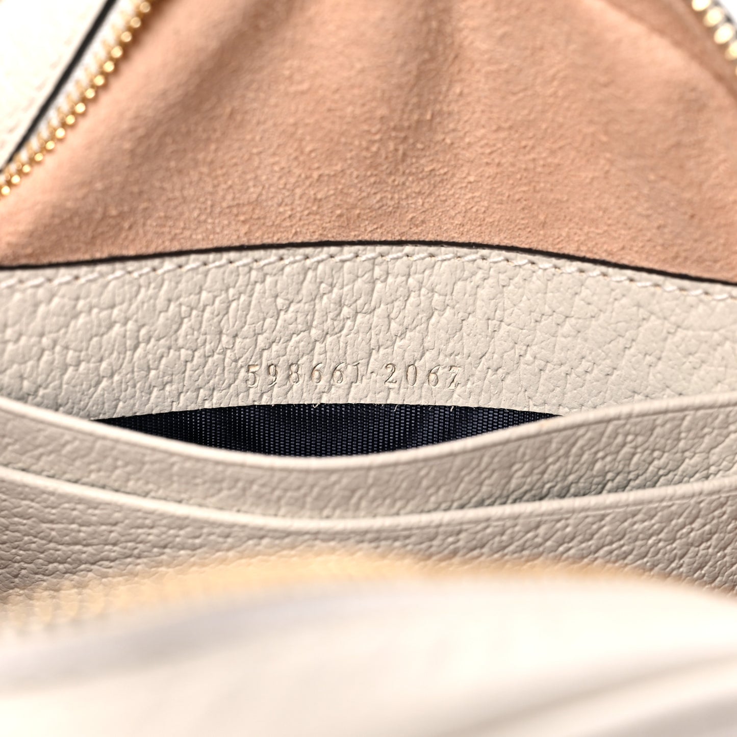 Textured Calfskin Web Mini Ophidia Round Backpack Mystic White