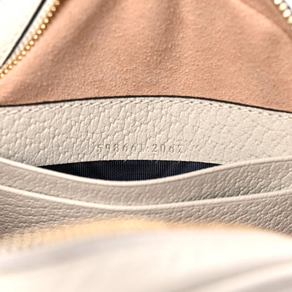 Gucci Textured Calfskin Web Mini Ophidia Round Backpack Mystic White 7 of 10