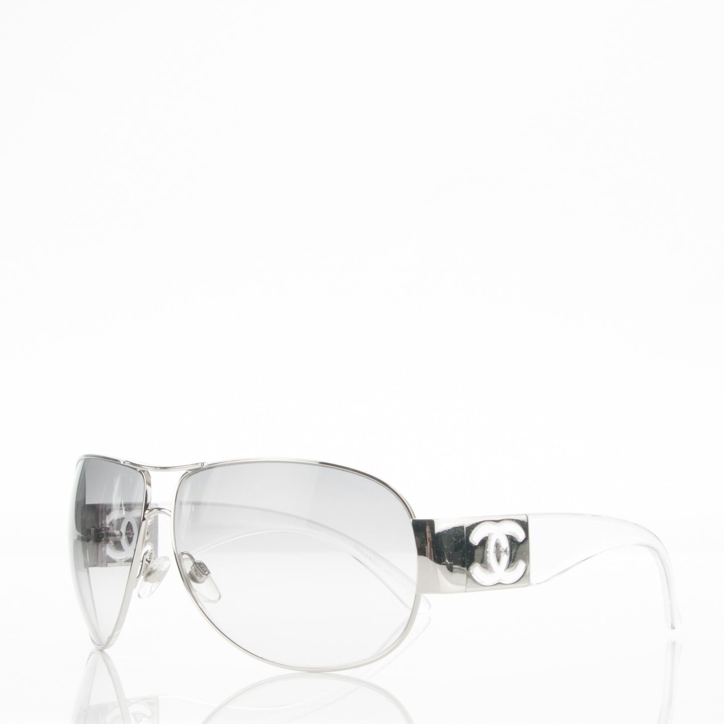 CC Logo Sunglasses 4128 Clear