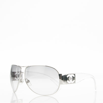 Chanel CC Logo Sunglasses 4128 Clear 2 of 5