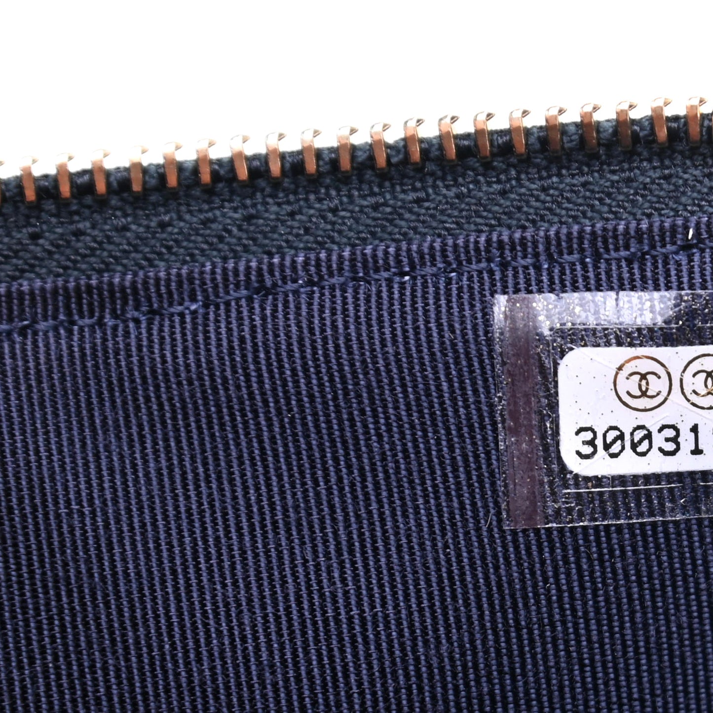 Caviar Quilted Classic iPhone Pouch Navy