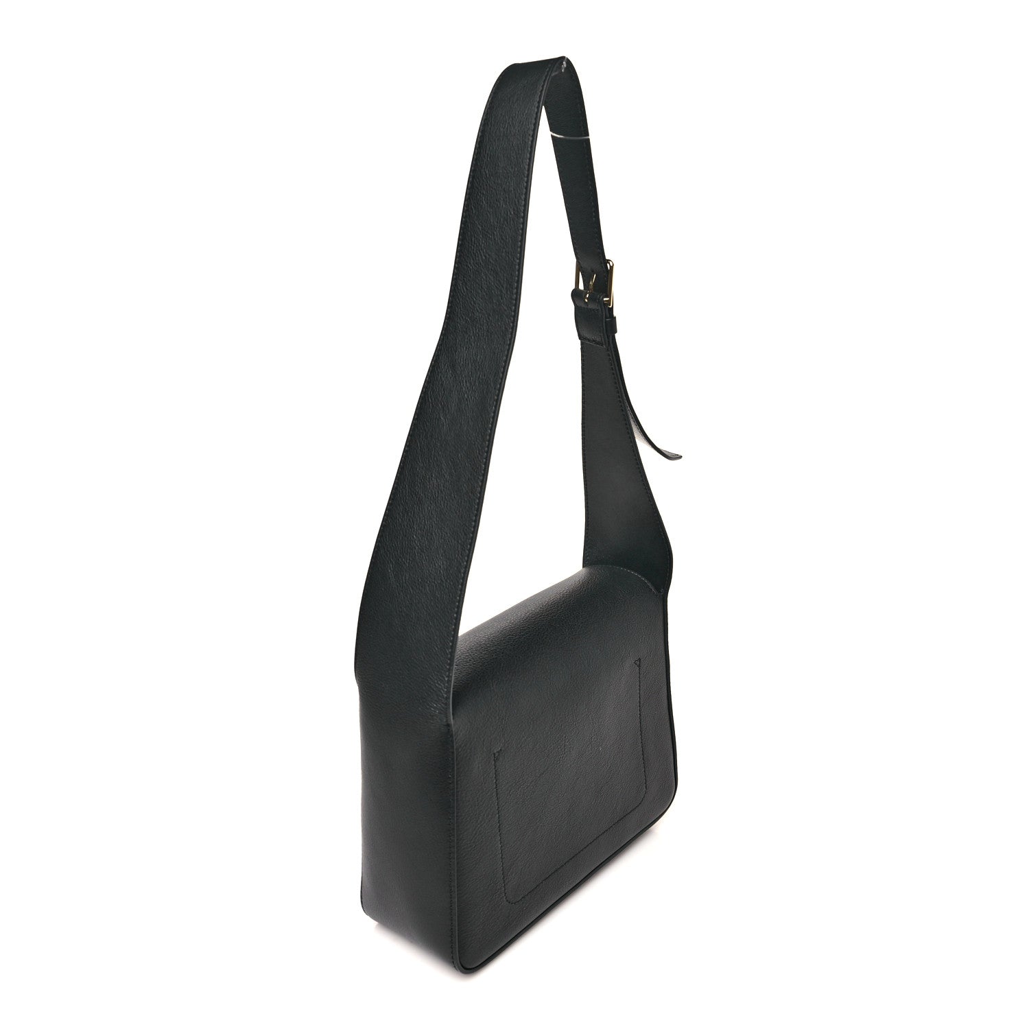 Mansur Gavriel Calfskin Box Shoulder Bag Black 3 of 9
