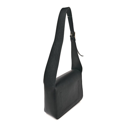 Mansur Gavriel Calfskin Box Shoulder Bag Black 3 of 9