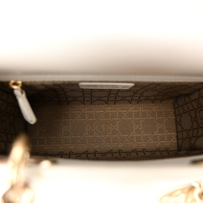 Christian Dior Lambskin Cannage Small Lucky Badges My Lady Dior White 5 of 10