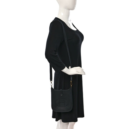 Hermes Taurillon Clemence Evelyne TPM Black 2 of 10