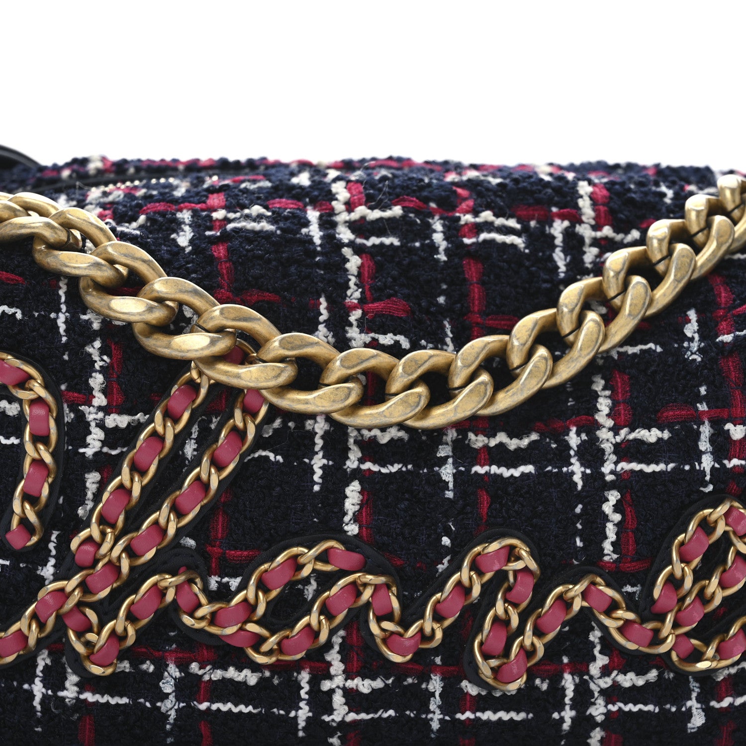 Chanel Tweed Calfskin Signe Hobo Navy Multicolor 8 of 10
